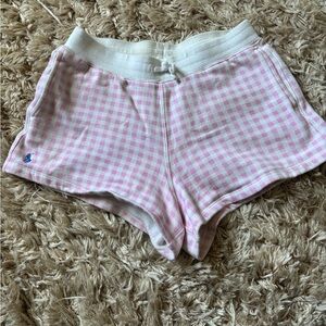 Polo by Ralph Lauren Pink Gingham Athletic Lounge Shorts